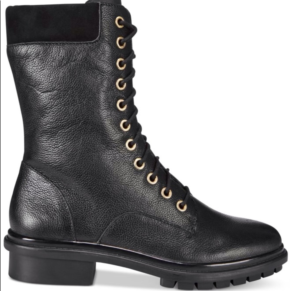 Calvin Klein Women’s Black Hallow Mid-Shaft Boot